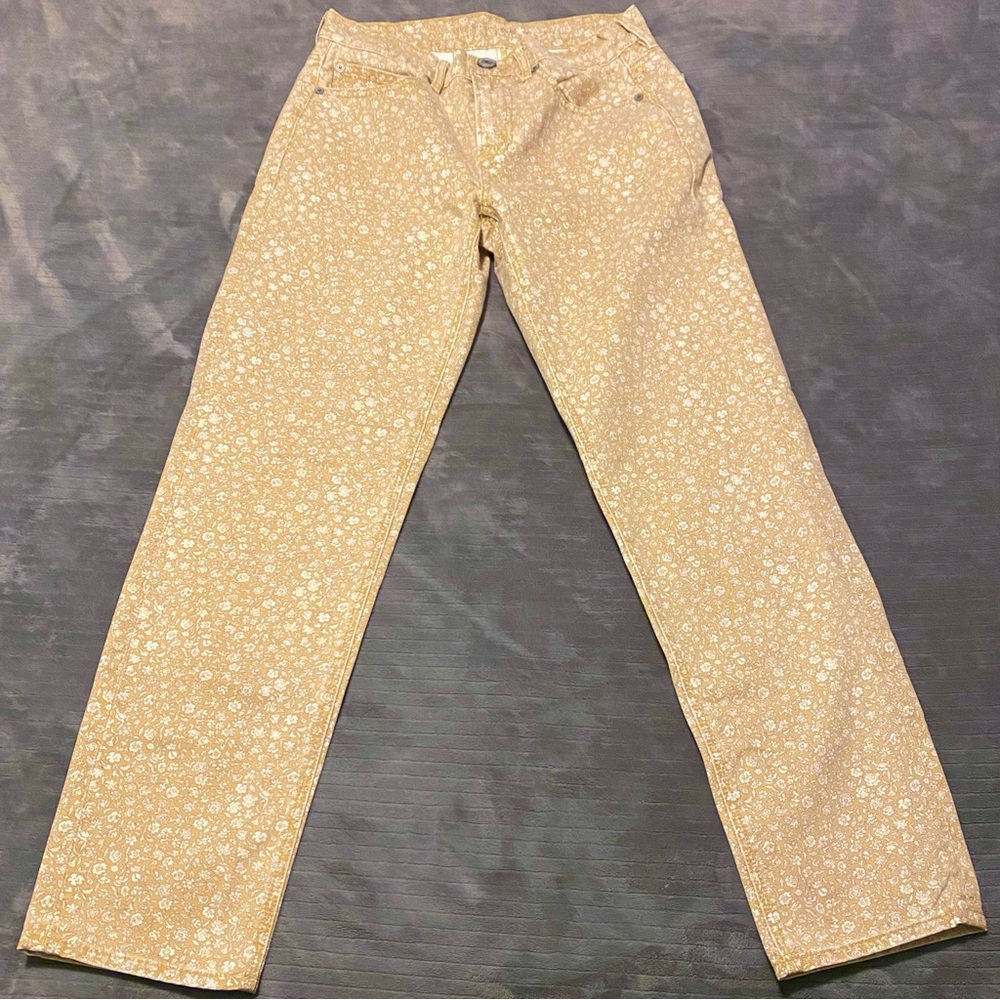 American Eagle Floral Straight Jean